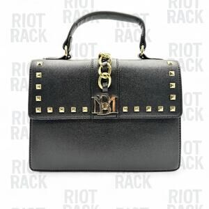 Luxury meets edge with this authentic Badgley Mischka handbag.